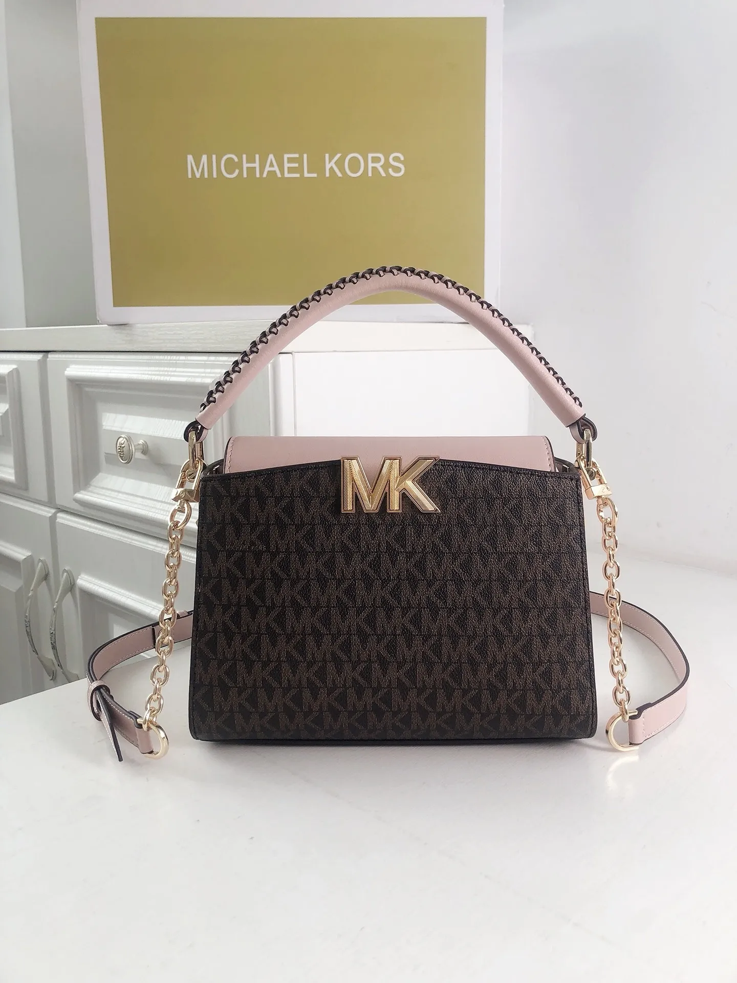 All Categories Official Website "Brand Women's Bags" Women's Bags 💙 MK 2023 New MK Genuine Leather Crossbody Bag